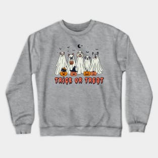 Trick-Or-Treat Ghost Dogs Crewneck Sweatshirt